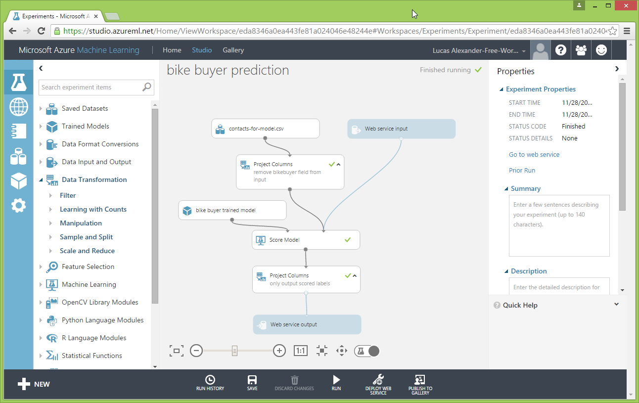 Predictions in Dynamics CRM with custom Azure Machine Learning integrations