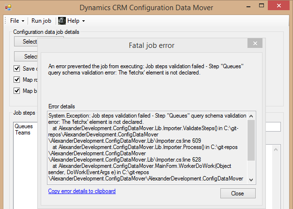 Dynamics CRM Configuration Data Mover v1.11