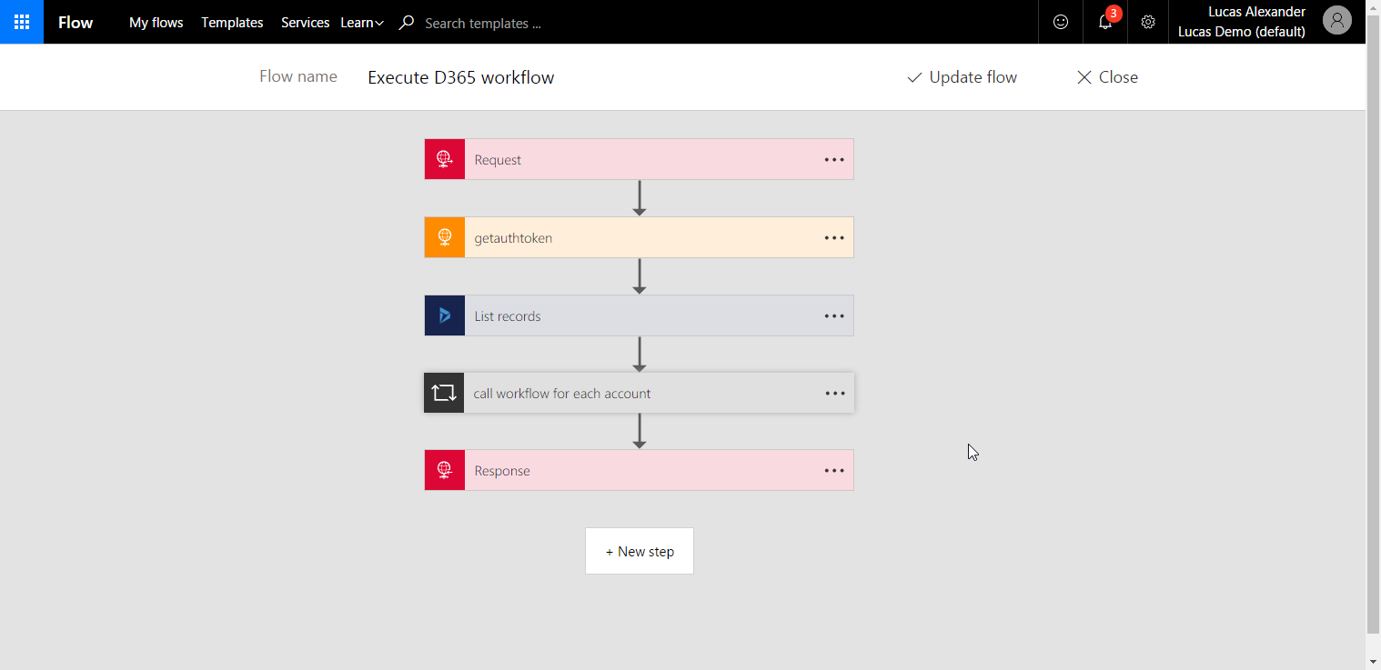 Executing Dynamics 365 workflows from Microsoft Flow