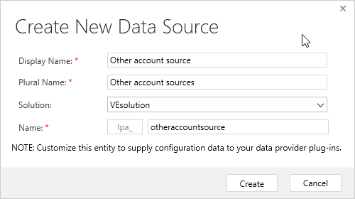 New data source